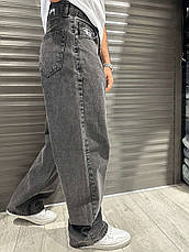 Чоловічі широкі джинси Baggy Big Boy Stussy чорні джинси Багі темні Туреччина, фото 6