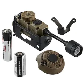 Ліхтар на шолом Streamlight Sidewinder Stalk з кріпленням E-Mount, 76-Lumen, Колір: Coyote, 14302