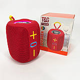 Портативна Bluetooth колонка TG658 8W з RGB підсвічуванням, колонка для вечірки. Колір: червоний, фото 5