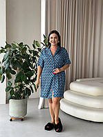 Модна нічна сорочка. Одяг для дому і відпочинку. Ночнушка на ґудзиках., фото 3