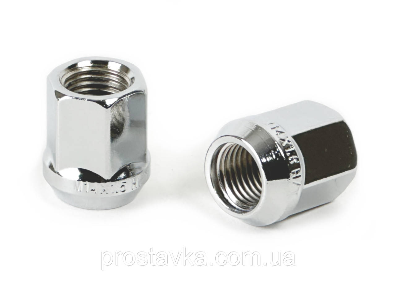 Гайка колісна 400148 Cr D17 Cr M14X1,50 Хром висота 25 мм Конус із виступом., відкр., кл.19 мм