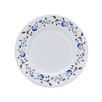 Тарілка склокерамічна Ø 20 см "Синя квітка" JLX075