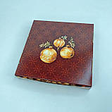 Коробка для пряника, 200*200*30 мм, з вікном, "Червоний оксамит", фото 4