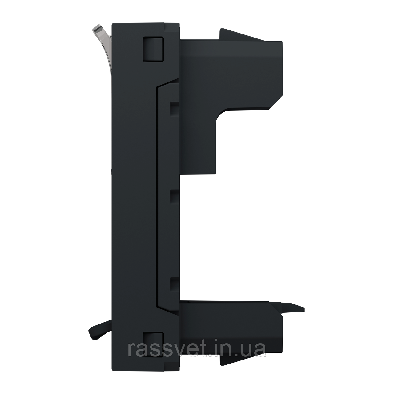 RJ45 накладка 1 модуль антрацит