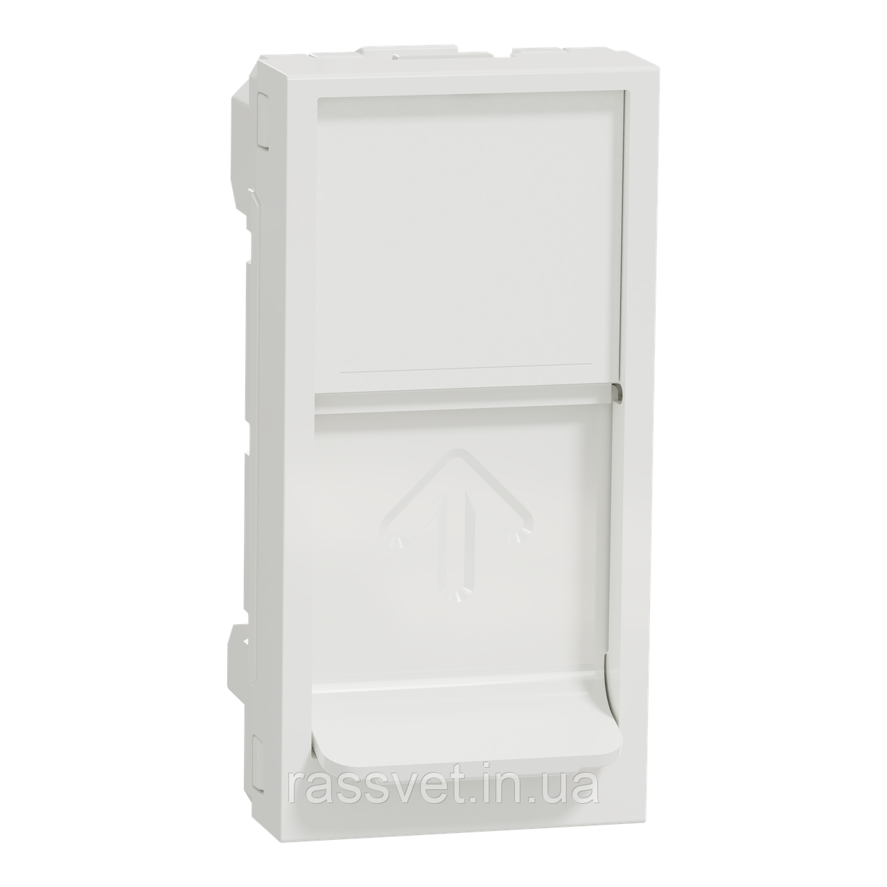 Центральна плата  RJ45Keystone/Systimax 1 модуль білий