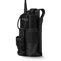 Підсумок для рації. Кріплення Molle. Cordura 500D. Колір Чорний