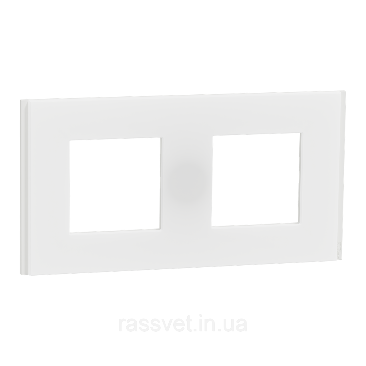 Рамка 2-постова Unica Deco Material, матовий білий
