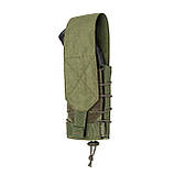 Одинарний закритий підсумок з клапаном під магазин АК/АR/РПК-74. Олива., фото 3