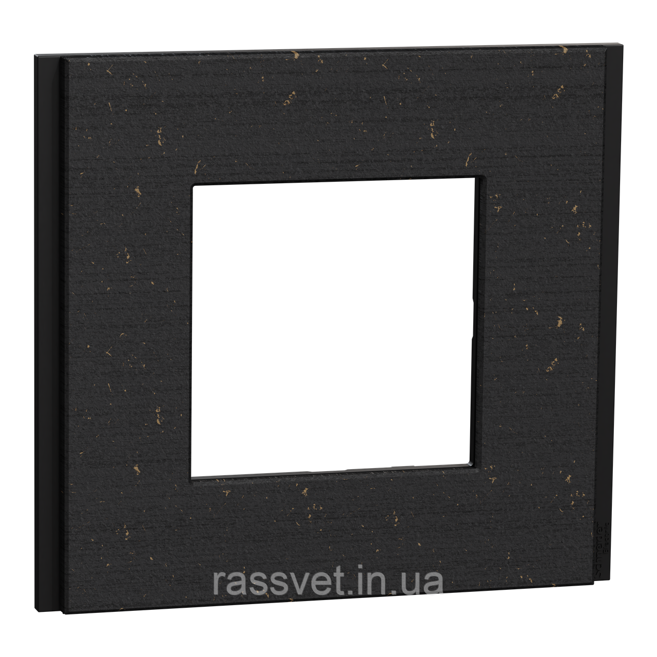 Рамка 1-постова Unica Deco Material, чорний папір