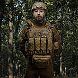 Одинарний закритий підсумок з клапаном під магазин АК/АR/РПК-74. Койот., фото 6