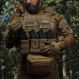 Одинарний закритий підсумок з клапаном під магазин АК/АR/РПК-74. Койот., фото 7