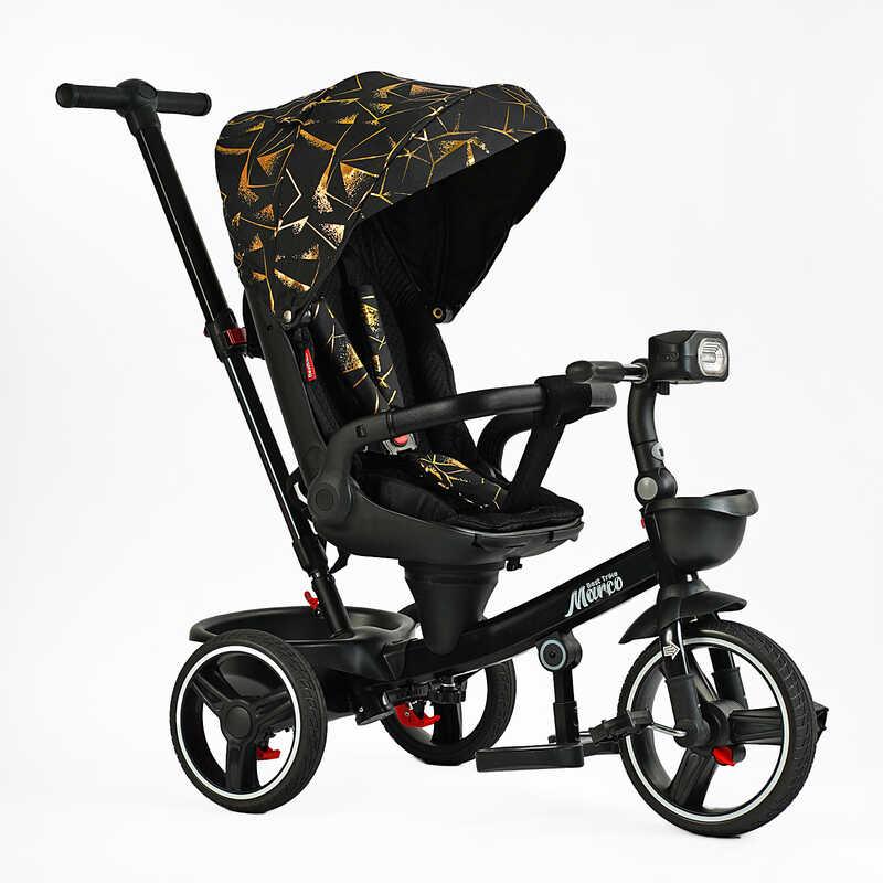 Дитячий триколісний велосипед з батьківською ручкою BestTrike Marco 9155 / 390-07, поворотне сидіння,
