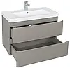 Тумба Акцент ЛЮКС (STONE-GREY-MATT) з умивальником Ваr 75 см консольні, фото 2