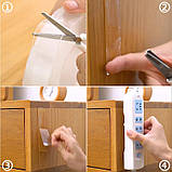 Універсальна прозора двостороння клейка стрічка Double Side Tape 500 см, фото 5