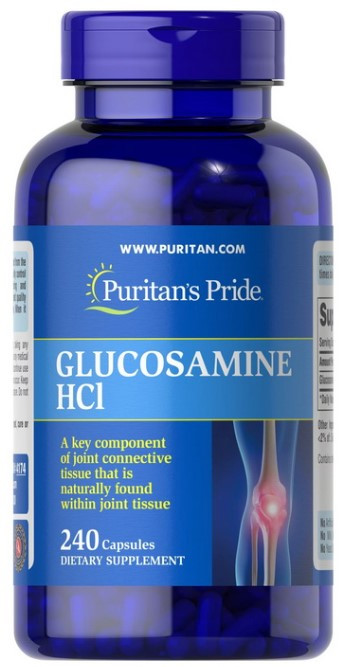 Глюкозамін для суглобів та зв'язок Puritan's Pride Glucosamine HCL 240 caps