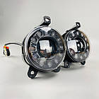 Світлодіодні протитуманні фари 6000LM 3.5 дюйма з ДХО білий оранжевий Led протитуманки IP67 ВАЗ, фото 7