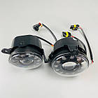 Світлодіодні протитуманні фари 6000LM 3.5 дюйма з ДХО білий оранжевий Led протитуманки IP67 ВАЗ, фото 6