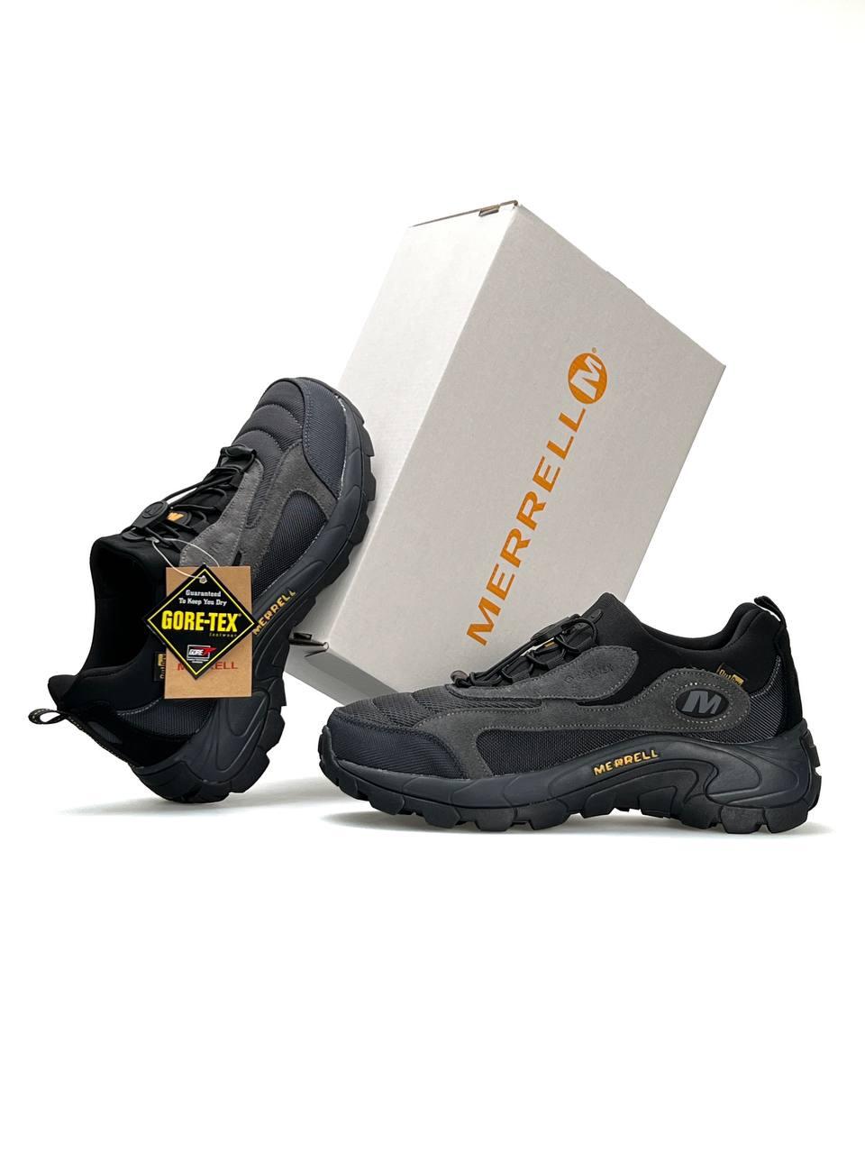 Чоловічі кросівки єврозима Merrell MOC EVO 1TRL X Grey, чоловічі Мерел сірі водонепрон. тканина. Чоловіче взуття