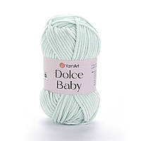 Yarnart DOLCE BABY (Дольче Бейбі) №753 м'ята (Пряжа плюшева, нитки велюр для в'язання)