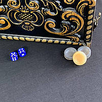 Нарди дерев'яні подарункові Вовк 46×23 см, фото 6