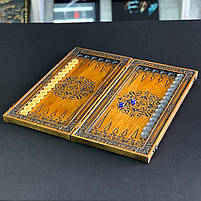 Нарди дерев'яні подарункові Вовк 46×23 см, фото 5