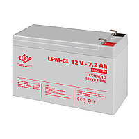 Акумулятор гелевий LPM-GL 12V - 7.2 Ah  LogicPower