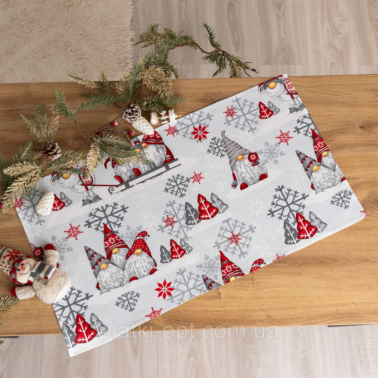 Рушник лляний "Гноми" (10 штук)