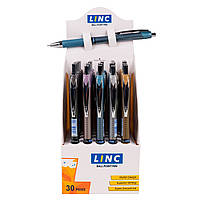 Ручка кулькова автоматична LINC Elantra 0,7 мм синя (412110), фото 2