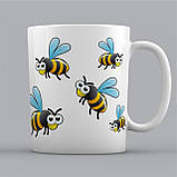 Чашка.Чашки з написом. Чашка з принтом . Чашка з бджілками, фото 3