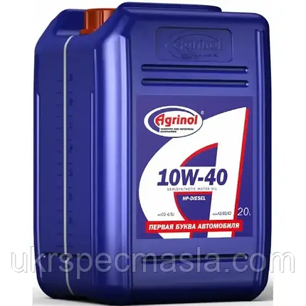 Олива моторна Агрінол 10W-40 CG-4/SJ, кан 20л, фото 1