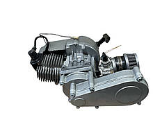 Двигун Pitbike 2T 50c (редуктор No1, карбюратор, нульовик)