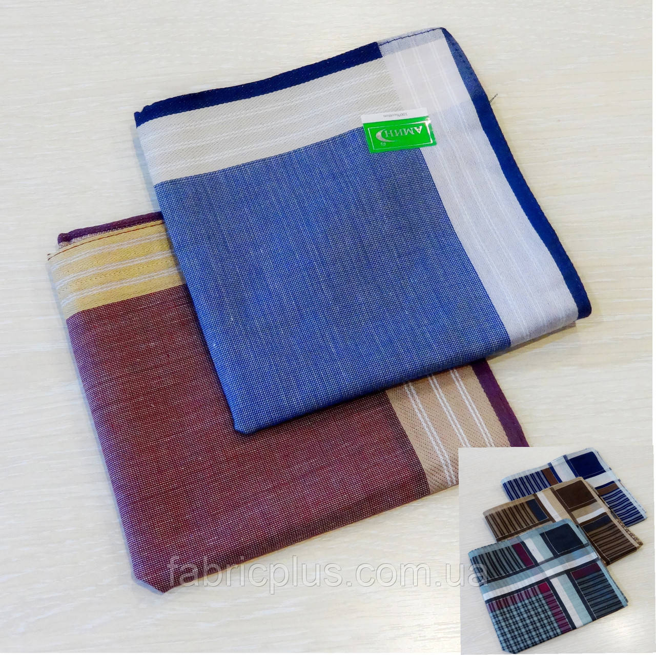Чоловіча носова хустка (28х28 см) cotton Китай, колір в асортименті