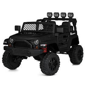 Електромобіль джип Баггі (4 мотори по 45W, 24V7AH, EVA, TF, пульт 2,4G) Bambi M 5995EBLR-2(24V) Чорний