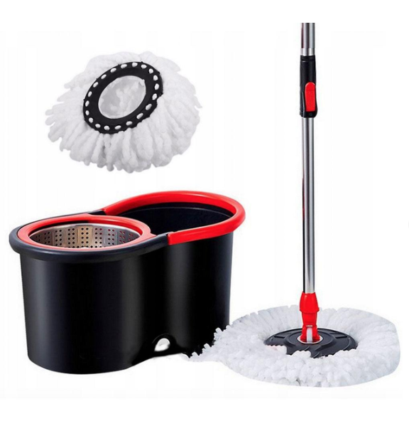 Швабра з відром і автоматичним віджимом 10л, Spin Mop 360