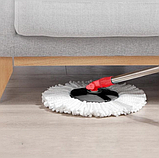 Швабра з відром і автоматичним віджимом 10л, Spin Mop 360, фото 3