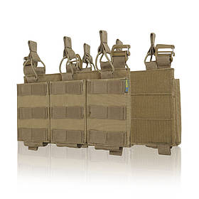 Зʼємна передня панель до плитоноски з підсумками під 3 магазини койот