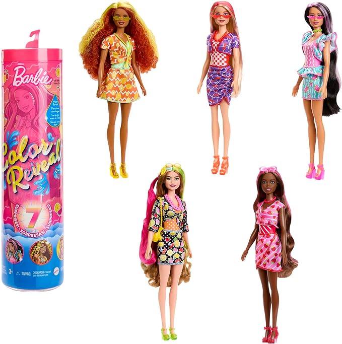 Барбі 7 Фруктових сюрпризів Barbie Color Reveal Doll & Accessories, Scented Sweet Fruit Series, 7 Surprises, фото 1