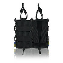 Жорсткий посилений тактичний підсумок Kiborg GU Single Mag Pouch Black, фото 4