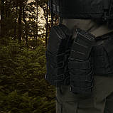 Підсумок подвійний під магазини АК/АR Чорний, фото 3