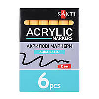 Маркер акриловий SAC-02 медовий 2 мм Santi (391031), фото 4