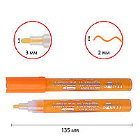 Маркер акриловий SAC-03 помаранчевий 2 мм Santi (391032), фото 2