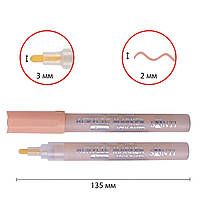 Маркер акриловий SAC-04 бежевий 2 мм Santi (391033), фото 2