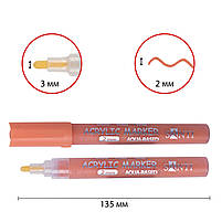 Маркер акриловий SAC-05 цегляний 2 мм Santi (391034), фото 2