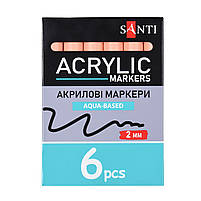 Маркер акриловий SAC-05 цегляний 2 мм Santi (391034), фото 4