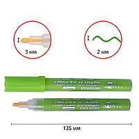 Маркер акриловий SAC-18 салатовий 2 мм Santi (391047), фото 2