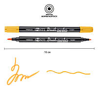 Маркер акварельний Brush Marker SWB-03 медовий двосторонній Santi (391059), фото 2