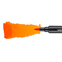 Маркер акварельний Brush Marker SWB-04 помаранчевий двосторонній Santi (391060), фото 3