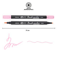 Маркер акварельний Brush Marker SWB-06 світло-рожевий двосторонній Santi (391062), фото 2