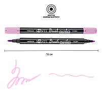 Маркер акварельний Brush Marker SWB-10 рожевий двосторонній Santi (391066), фото 2