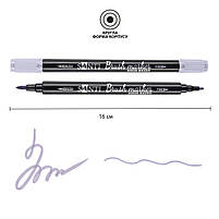 Маркер акварельний Brush Marker SWB-11 бузковий двосторонній Santi (391067), фото 2